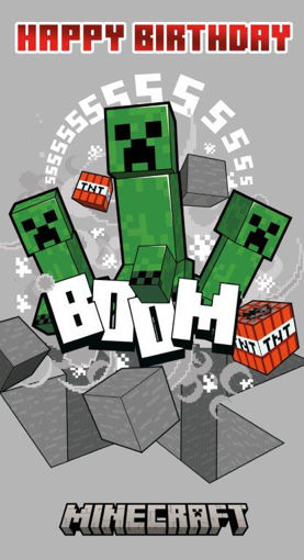 Picture of MINECRAFT HAPPY BIRTHDAY BOOM